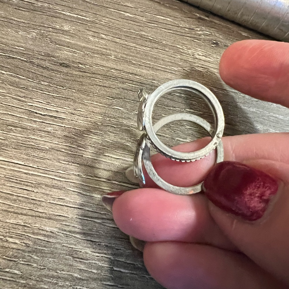 Just in- vintage three in one sterling silver ring - Picture 6 of 12